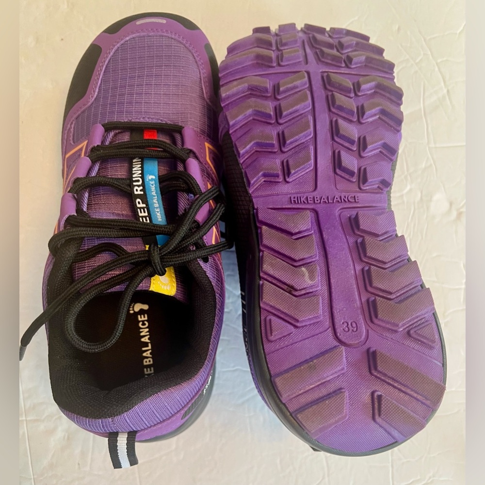 Hike Balance Women's Purple and Black Athletic Shoes size 39 (8 1/2 to 9) - Picture 2 of 7